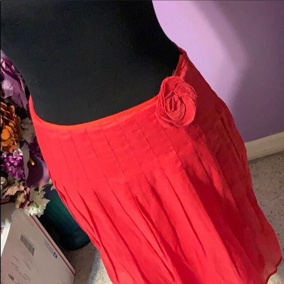 J. Crew Pleated Flower Skirt. - Picture 3 of 8